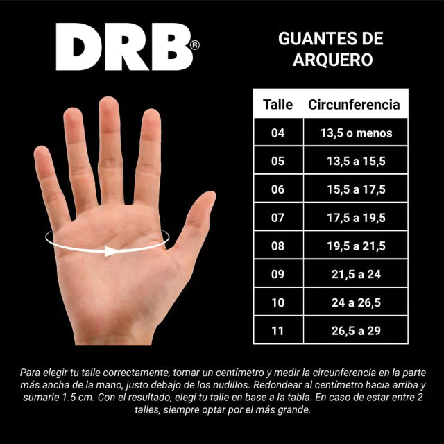 Guante de Arquero con Férula DRB