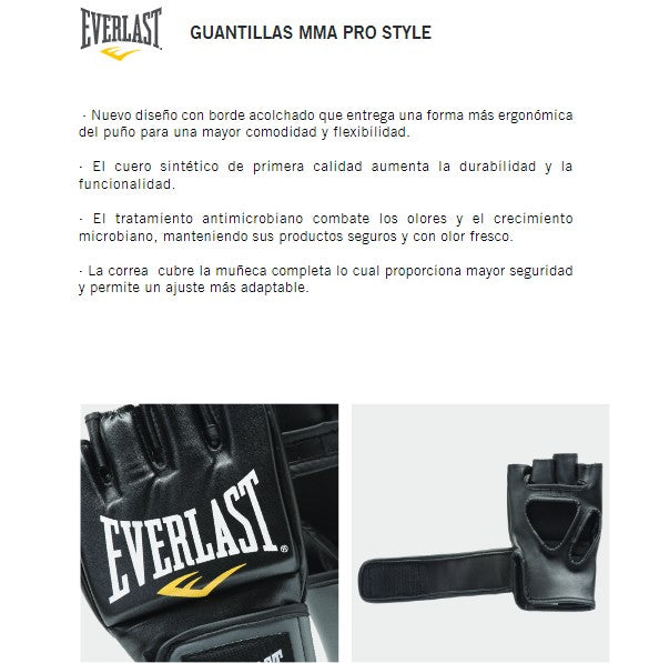 Guantes Entrenamiento Everlast MMA Pro Style