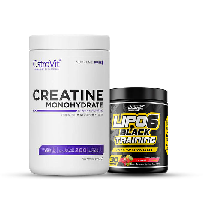 Pack Creatina Monohidratada Pre entreno Nutrex