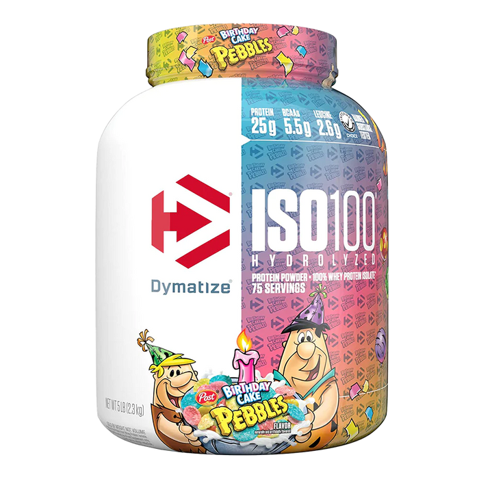 Proteína ISO 100 Dymatize 5 Lb Birthday Cake Pebbles