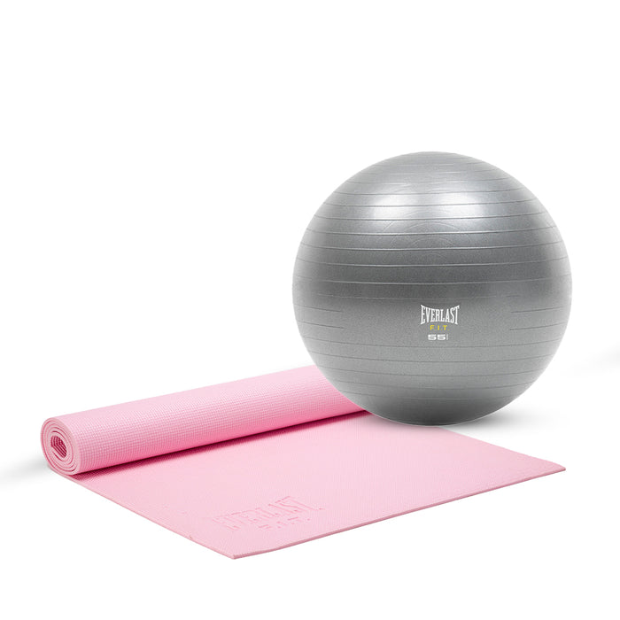 Kit Fitness Mat + Balón Pilates 55 cm.