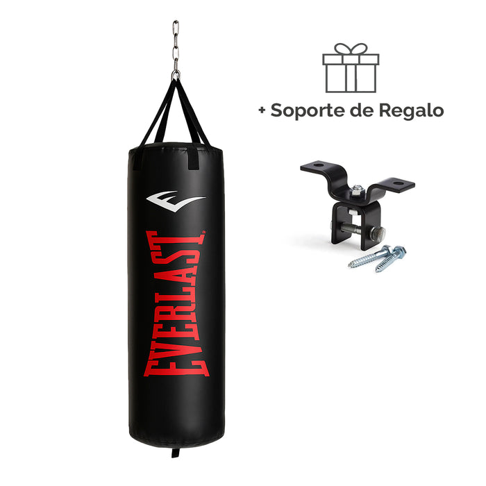 Saco De Boxeo Everlast Powerlock Nevatear 100cm NG/RJ