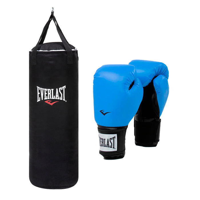 Kit Saco de Boxeo Everlast 80cm + Guantes Prostyle 2