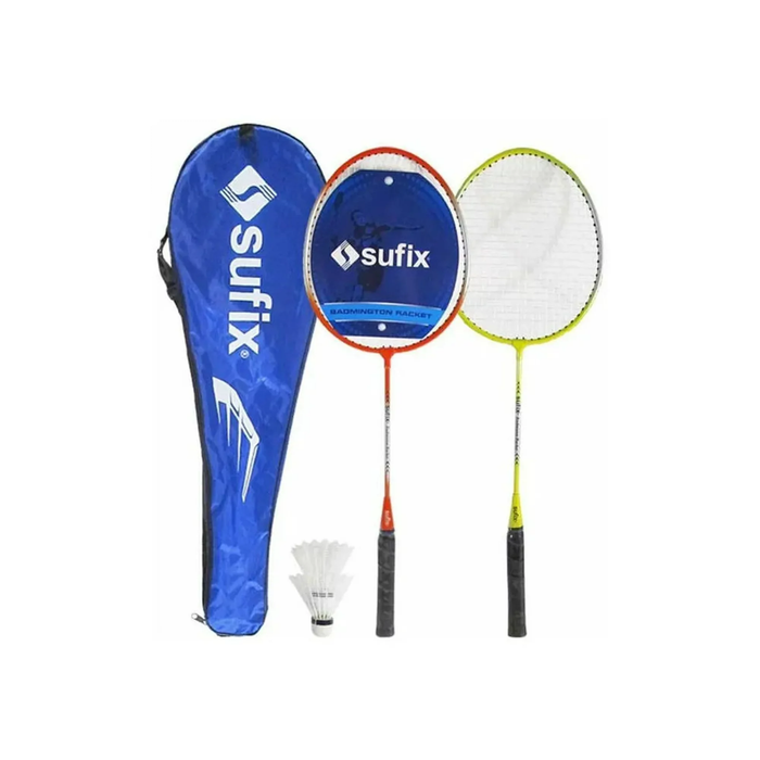 Set Bádminton 2 Raquetas + 2 Plumillas + Funda Sufix®