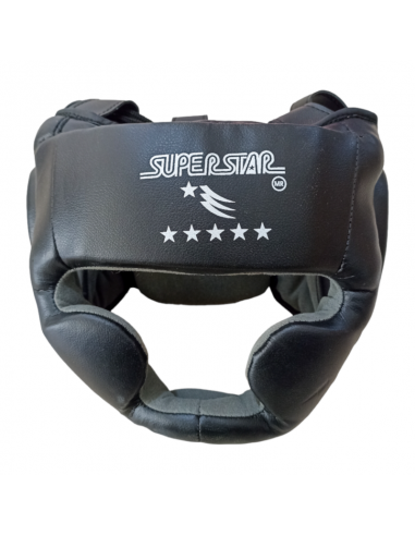 Casco Cabezal Protector Artes Marciales Super Star Negro