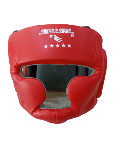 Casco Cabezal Protector Artes Marciales Super Star Rojo TALLA M