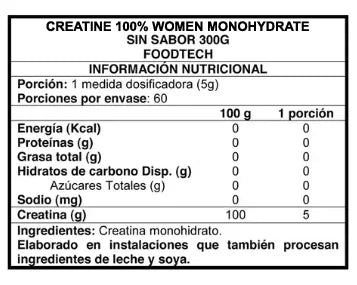 Creatine 100% Women Whey 300gr