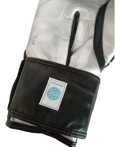 Guantes Profesionales Adidas Wako Kick Boxing Silver