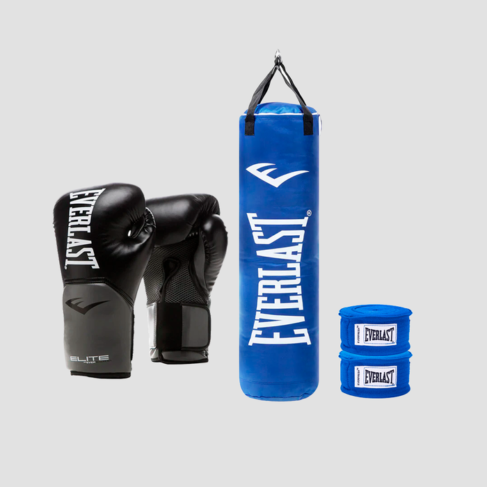 Kit de Boxeo Everlast Azul 12oz