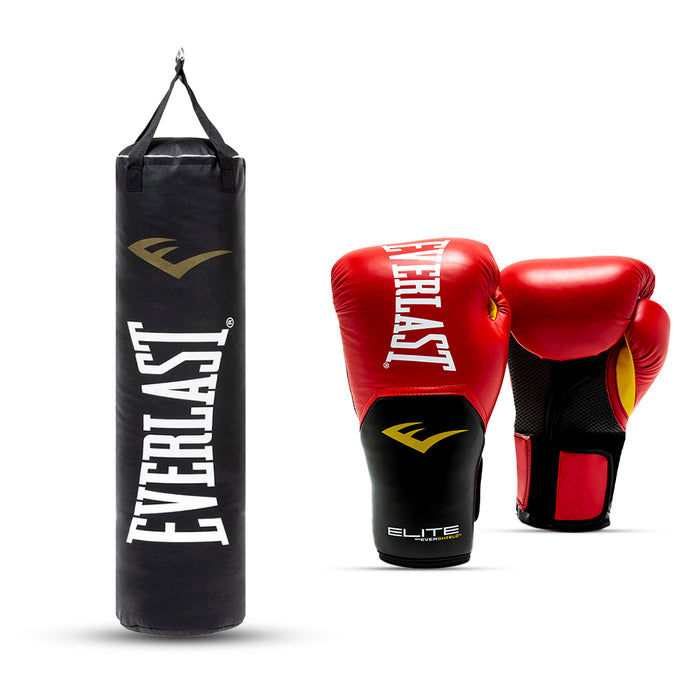 Kit de Boxeo Everlast Saco + Guante Everlast Elite